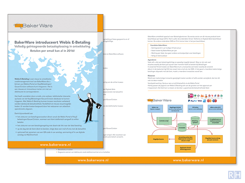 grafisch ontwerp brochure Bakerware